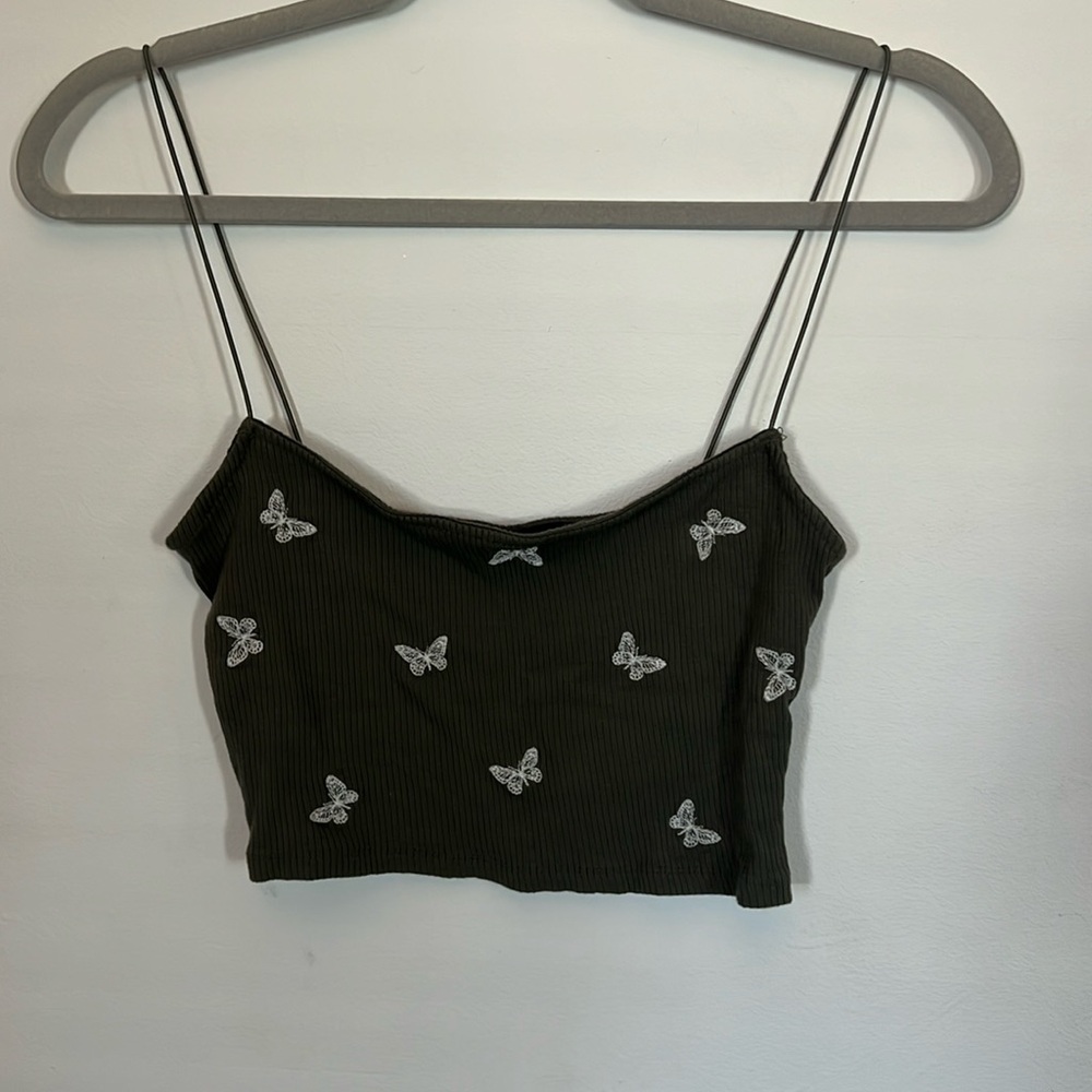 Butterfly crop top